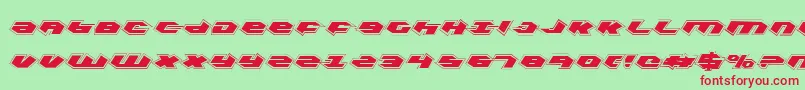 KubrickProCondensed Font – Red Fonts on Green Background