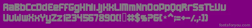 Bnmachine-Schriftart – Graue Schriften auf violettem Hintergrund