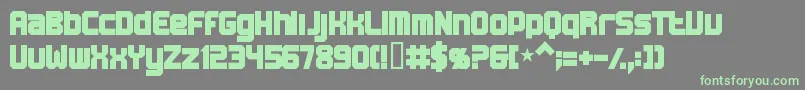 More about Bnmachine Font Bnmachine Font – Green Fonts on Gray Background