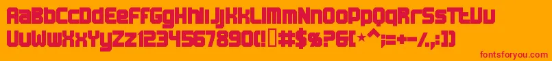 Weitere Informationen zur Bnmachine-Schriftart Bnmachine-Schriftart – Rote Schriften auf orangefarbenem Hintergrund