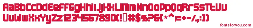 Bnmachine Font – Red Fonts on White Background