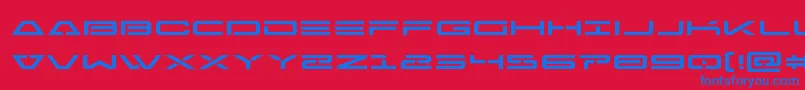 Freeagentexpand Font – Blue Fonts on Red Background