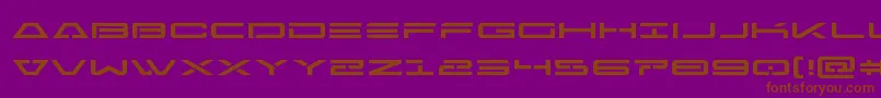 Freeagentexpand Font – Brown Fonts on Purple Background