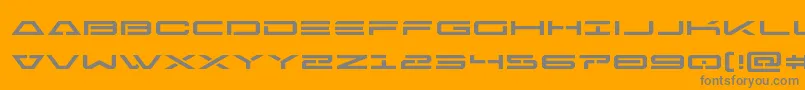 Freeagentexpand Font – Gray Fonts on Orange Background