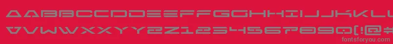 Freeagentexpand Font – Gray Fonts on Red Background