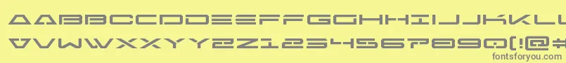 Freeagentexpand Font – Gray Fonts on Yellow Background