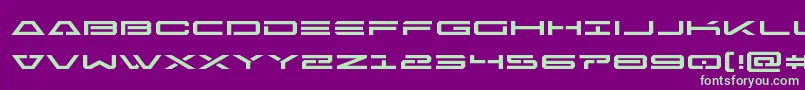 Freeagentexpand Font – Green Fonts on Purple Background