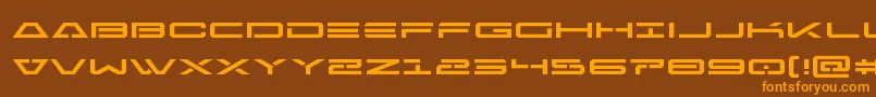 Freeagentexpand Font – Orange Fonts on Brown Background