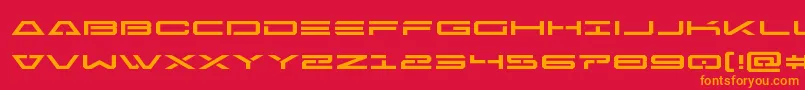 Freeagentexpand Font – Orange Fonts on Red Background