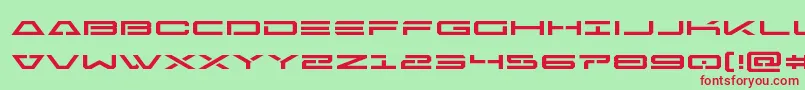 Freeagentexpand Font – Red Fonts on Green Background