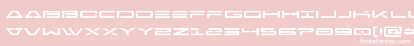 Freeagentexpand-Schriftart – Weiße Schriften auf rosa Hintergrund