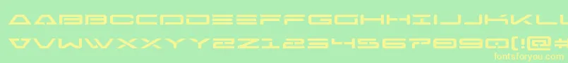 Freeagentexpand Font – Yellow Fonts on Green Background