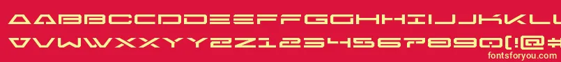 Freeagentexpand Font – Yellow Fonts on Red Background