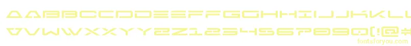 Freeagentexpand Font – Yellow Fonts on White Background