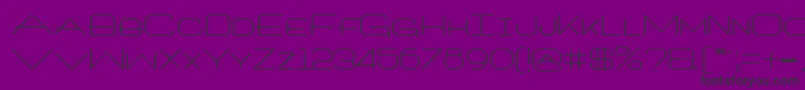 フォントArchitextRegular – 紫の背景に黒い文字