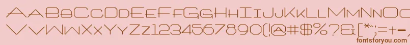 ArchitextRegular Font – Brown Fonts on Pink Background