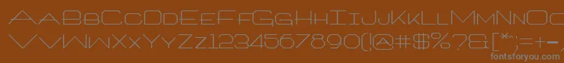 ArchitextRegular Font – Gray Fonts on Brown Background