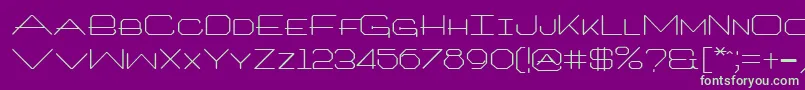 ArchitextRegular Font – Green Fonts on Purple Background