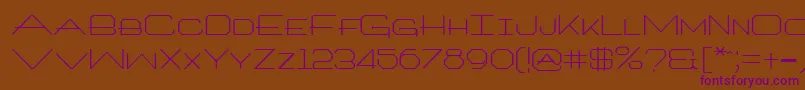 ArchitextRegular Font – Purple Fonts on Brown Background