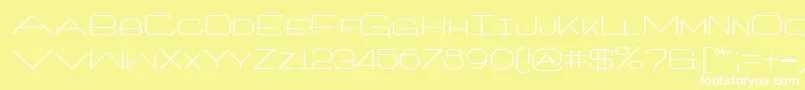 ArchitextRegular Font – White Fonts on Yellow Background