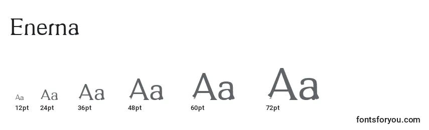Размеры шрифта Enema