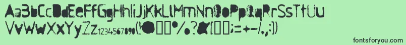 AntiSoc Font – Black Fonts on Green Background