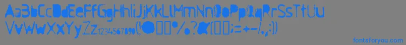 AntiSoc Font – Blue Fonts on Gray Background