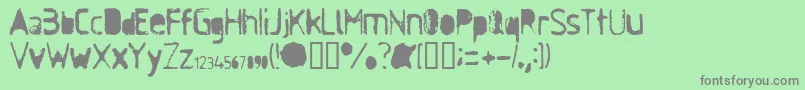 AntiSoc Font – Gray Fonts on Green Background