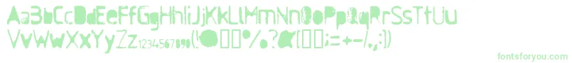 AntiSoc Font – Green Fonts on White Background