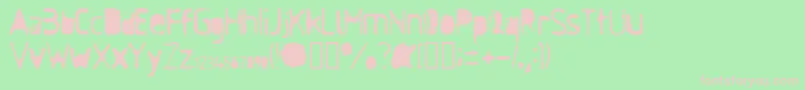 AntiSoc Font – Pink Fonts on Green Background