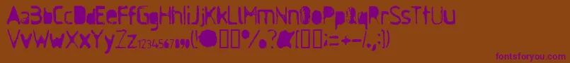 AntiSoc Font – Purple Fonts on Brown Background