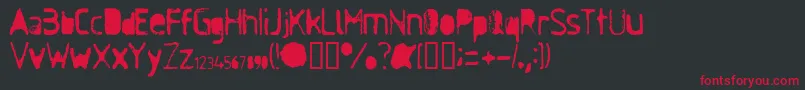 AntiSoc Font – Red Fonts on Black Background