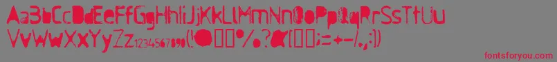 Шрифт AntiSoc – красные шрифты на сером фоне