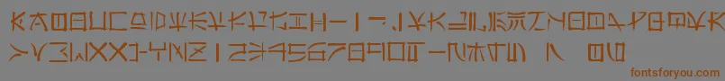 Far Font – Brown Fonts on Gray Background