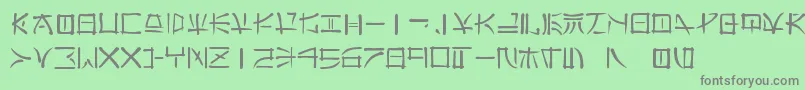 Saiba mais sobre a fonte Far Fonte Far – fontes cinzas em um fundo verde