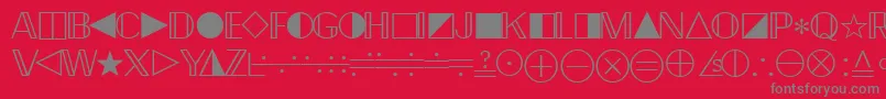 Подробнее о шрифте Quantapifourssk Шрифт Quantapifourssk – серые шрифты на красном фоне