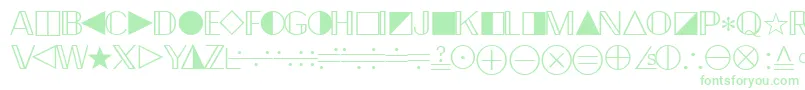 Quantapifourssk-Schriftart – Grüne Schriften