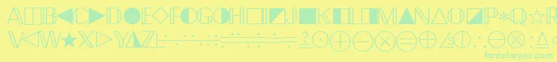 Lisätietoja Quantapifourssk-fontista Quantapifourssk-fontti – vihreät fontit keltaisella taustalla