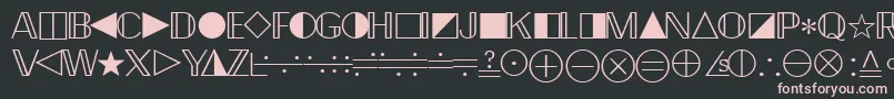 Quantapifourssk Font – Pink Fonts on Black Background