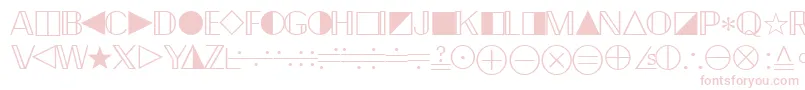Quantapifourssk-fontti – vaaleanpunaiset fontit