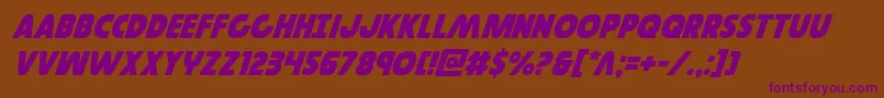 Governorital Font – Purple Fonts on Brown Background