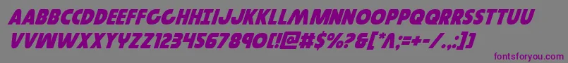 Governorital Font – Purple Fonts on Gray Background