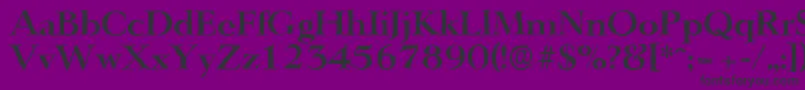 フォントLingwoodantiqueBold – 紫の背景に黒い文字