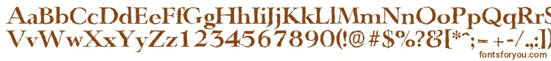 LingwoodantiqueBold Font – Brown Fonts on White Background