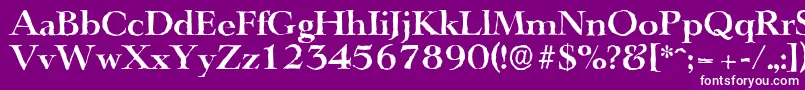 LingwoodantiqueBold Font – White Fonts on Purple Background
