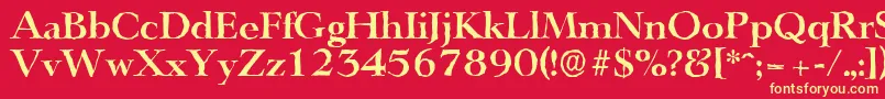 LingwoodantiqueBold Font – Yellow Fonts on Red Background