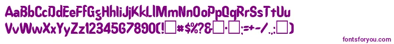 Ord Font – Purple Fonts on White Background