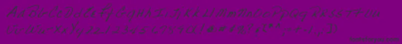 Lehn223 Font – Black Fonts on Purple Background