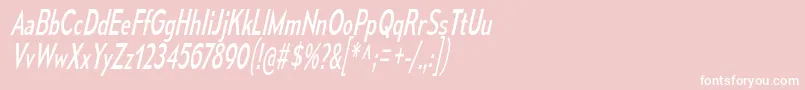 fuente MesmerizeCdBkIt – Fuentes Blancas Sobre Fondo Rosa