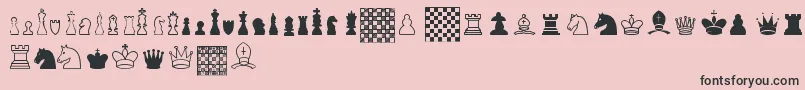 ChessTfb Font – Black Fonts on Pink Background